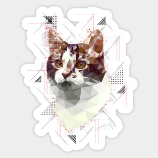 Cat (Low Poly) Sticker